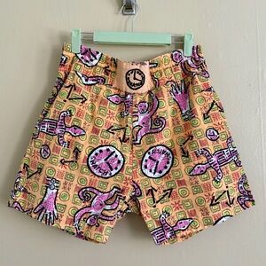 Vintage 80s Swatch X Keith Haring shorts - Mens S or Women's M/L - Rare find!